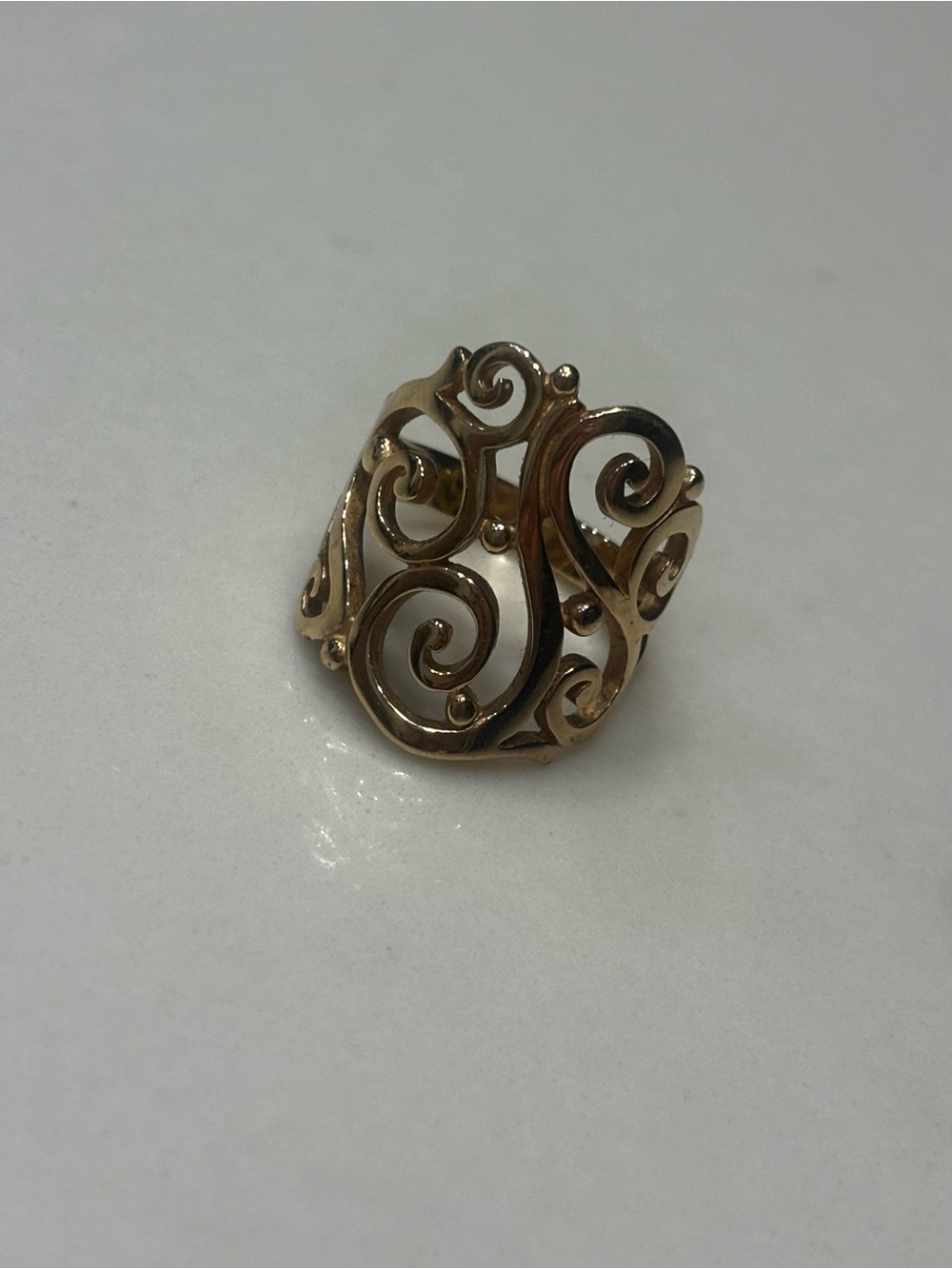 James Avery 14K Gold Open Sorrento Ring - Picture 7 of 13